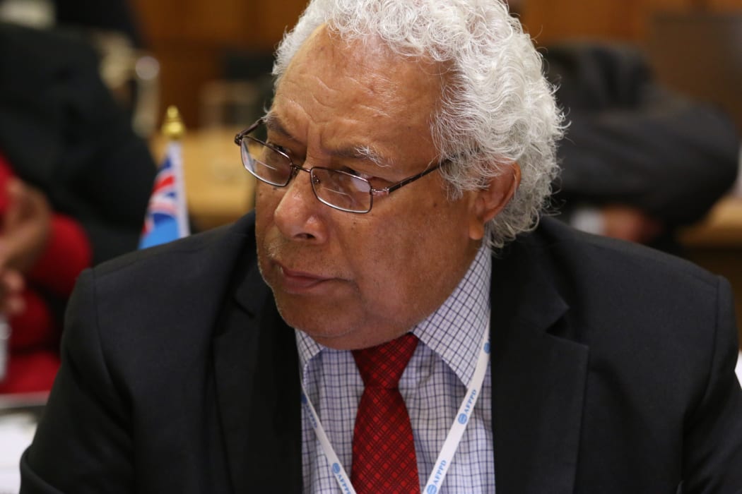 The Speaker of Solomon Islands' National Parliament, Hon. Ajilon Jasper Nasiu.