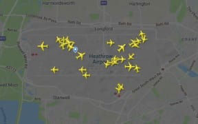 Flight tracking website Flightradar24.com showed many aircraft circling around the west London airport.