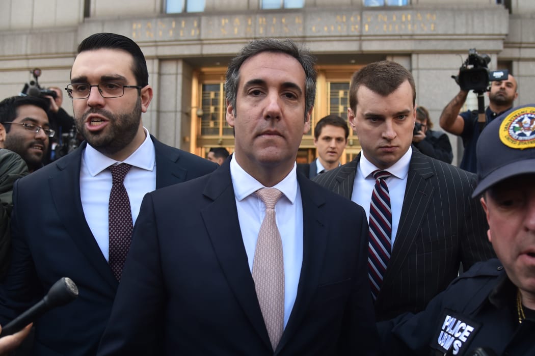 US President Donald Trump's personal lawyer Michael Cohen leaves the US Courthouse in New York on April 26, 2018.