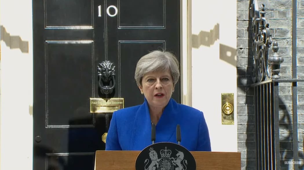 Theresa May announces she will form a government