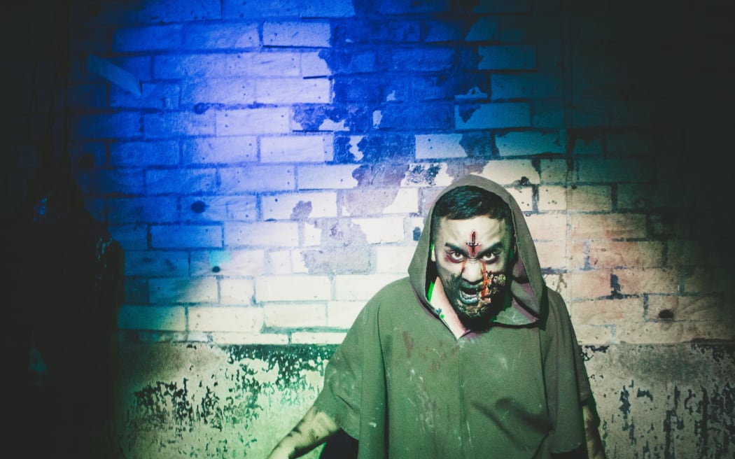 A spooky at Spookers haunted attraction.