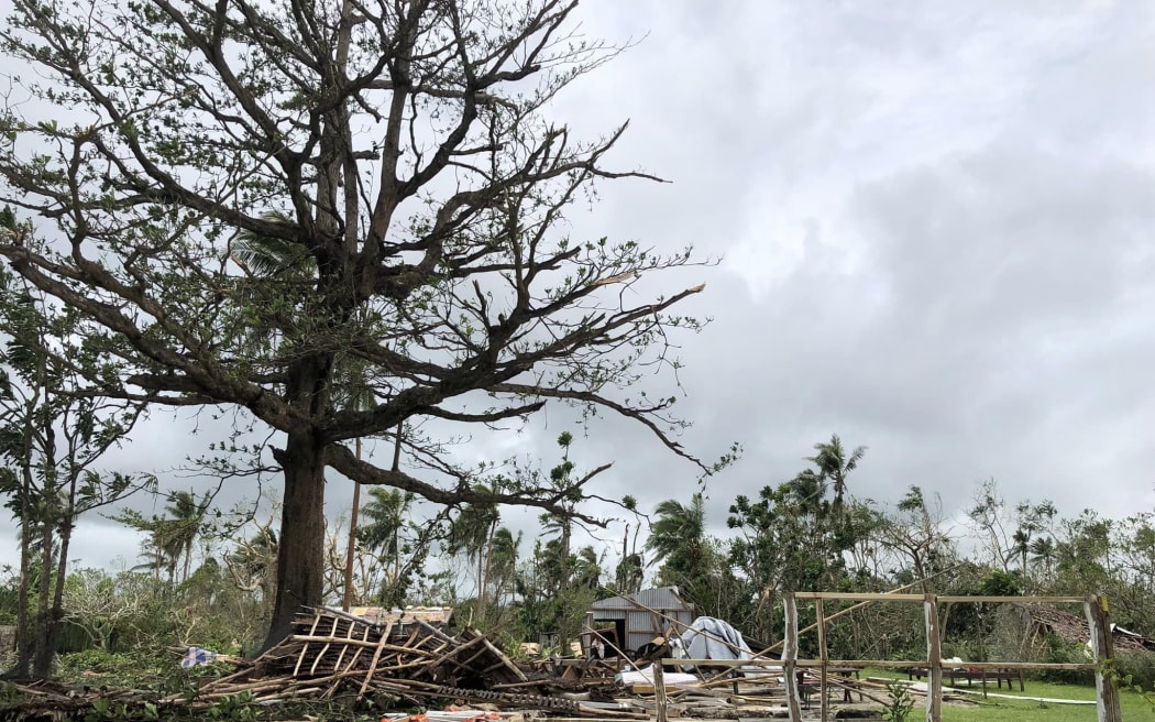 A property flattened in Port Vila following the wrath of cyclone Judy followed by cyclone Kevin.