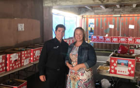 Wellington City Missioner Murray Edridge and the Mission's Community Programmes Manager Olivia Lange.