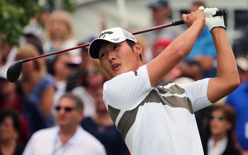 Danny Lee on his way to victory at the Greenbrier Classic, 2015.