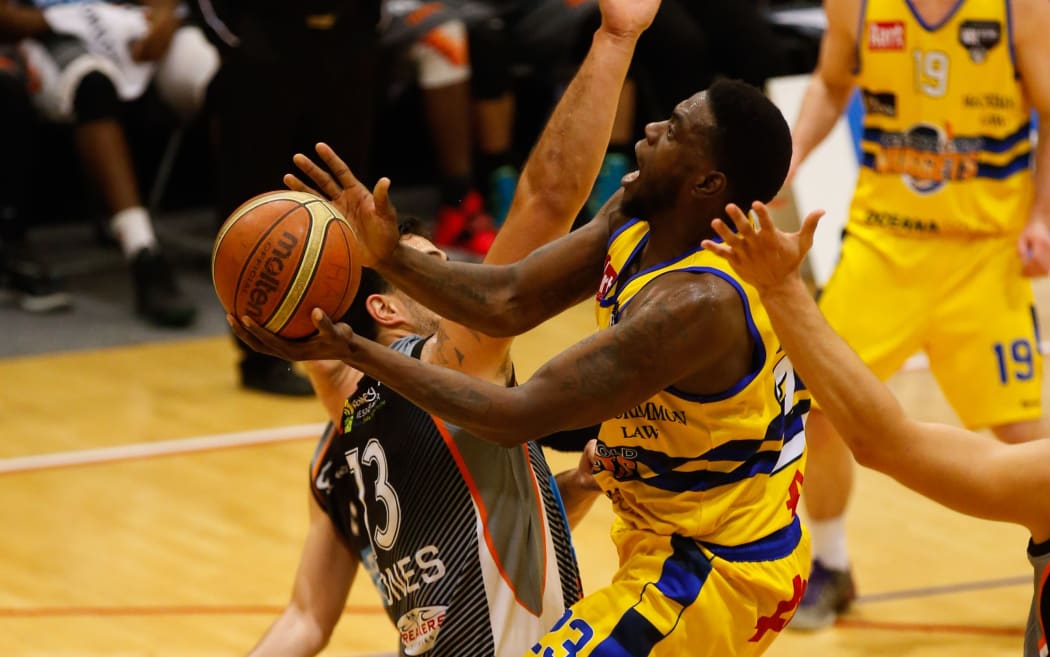 Otago Nuggets' Brandon Bowdry in action in NBL in 2014.