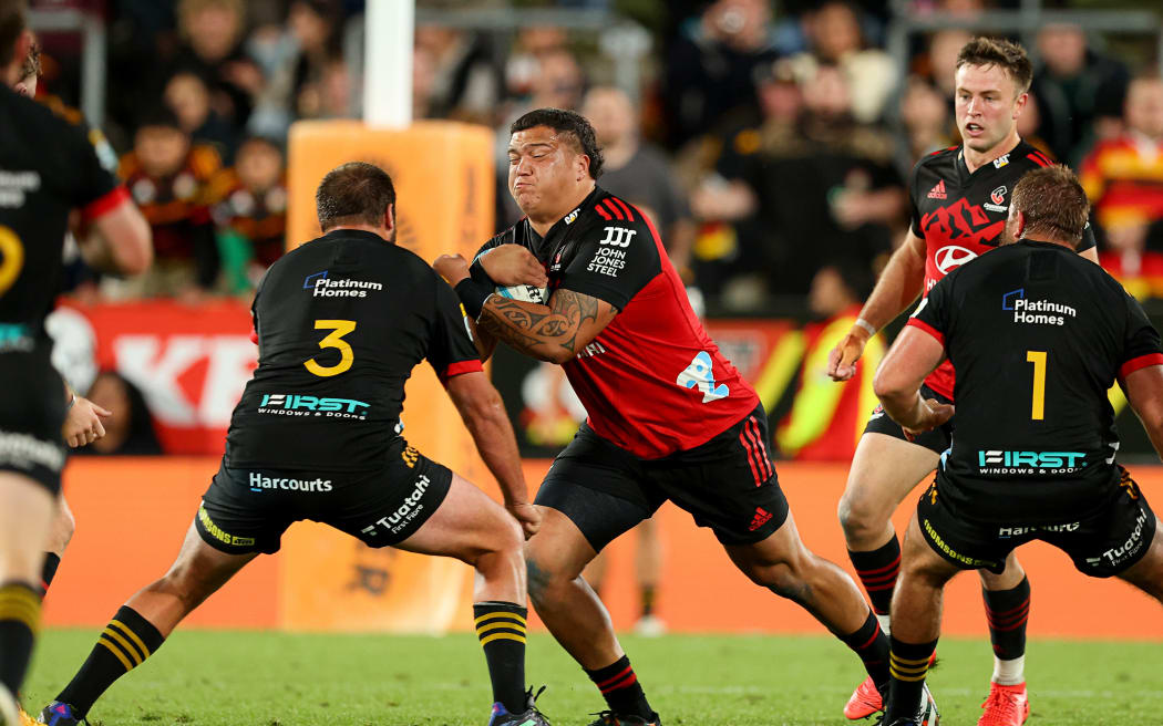 Crusaders prop Tamaiti Williams.

© Mandatory credit: Bruce Lim / www.photosport.nz