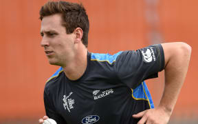 Matt Henry training with the Black Caps World Cup squad, 2015.