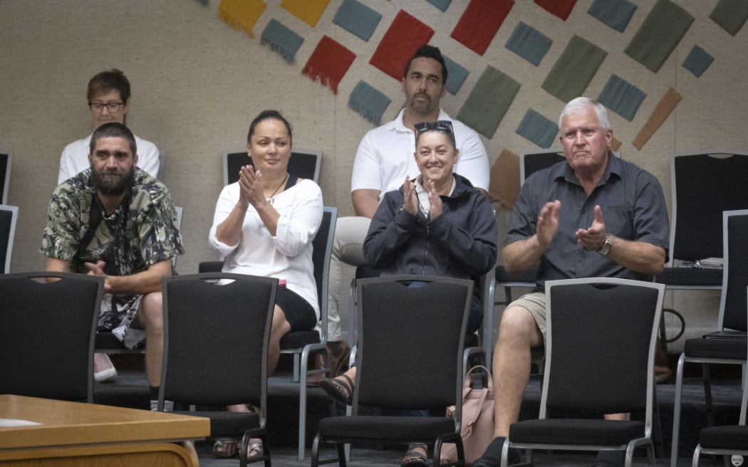 Applause from the Rotorua Lakes Council public gallery