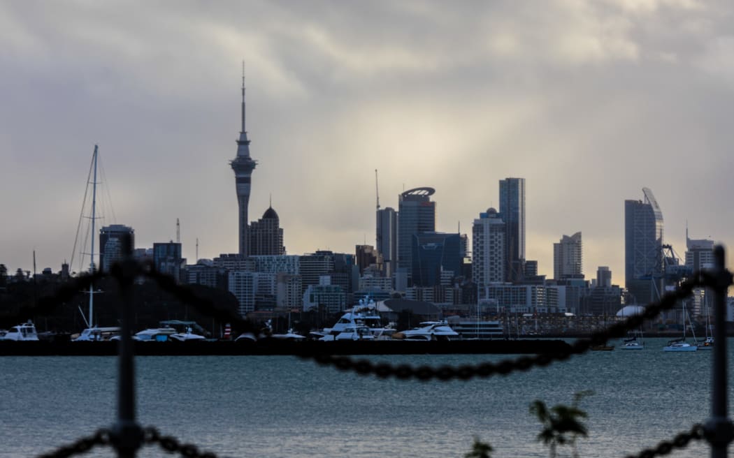 Wide image of Auckland's skyline