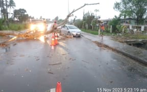 Fiji National Disaster Management Office said reports of fallen power lines and fallen trees presently obstructing accessibility in parts of the country. Authorities are pleading with the public to stay indoors and refrain from unnecessary roaming to enable authorities to clear debris & complete the necessary works required for public safety. 15 November 2023