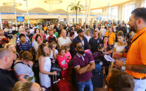 Evacuation of British tourists who were stranded in Sharm el-Sheikh starts at the International Sharm el-Sheikh Airport in Sharm el-Sheikh, Sinai, Egypt.