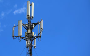 5G mobile phone tower. High Speed Broadband. Wireless cellular network. Signal data.