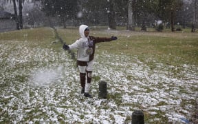 Rare snowfall stuns South Africans during cold snap