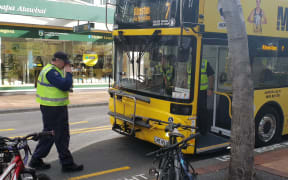 A pedestrian has been seriously injured after being hit by a bus in central Wellington.