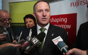060514. Photo Diego Opatowski / RNZ. John Key after the Prebudget speech in Shed 6 , Queen's Wharf. Wellington.
