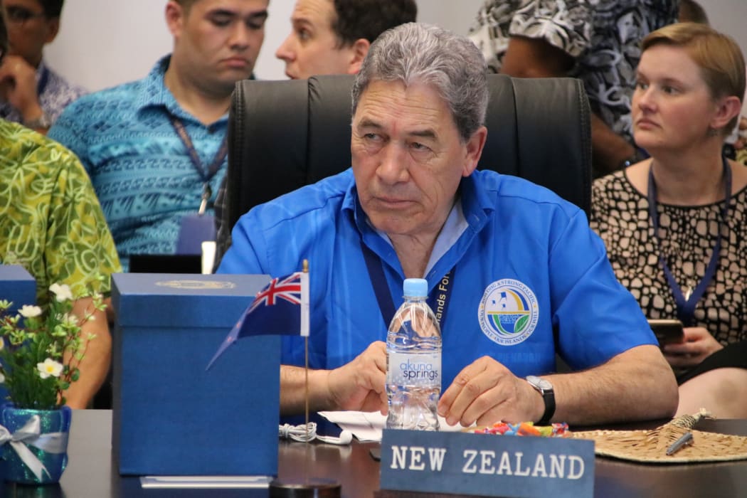 New Zealand's Foreign Minister Winston Peters attends the Pacific Islands Forum on 4 September, 2018.