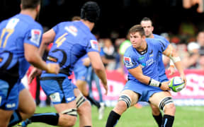 Richard Hardwick in action for the Western Force in a match against the Sharks earlier this year.