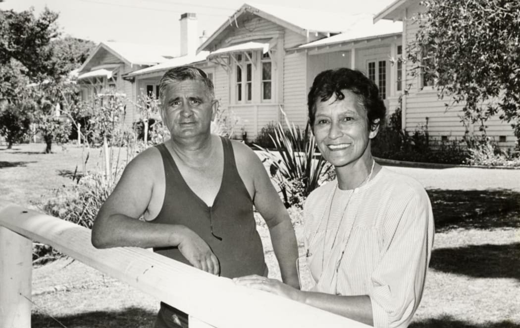 Sir Graham Latimer and his wife, Emily, in 1987