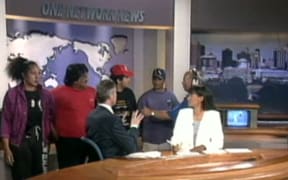 A protest group including Ken Mair and Piripi Haami entered Television New Zealand in 1995 to call for more representation of Māori news.
