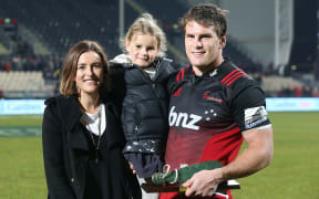 Matt Todd with his partner Anna McCormack and their daughter Sadie Todd.