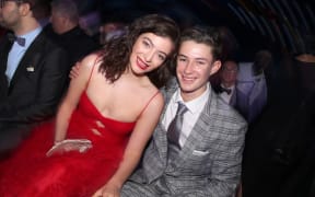 Lorde and brother, Angelo Yelich-O'Connor, attend the 60th Annual GRAMMY Awards at Madison Square Garden.