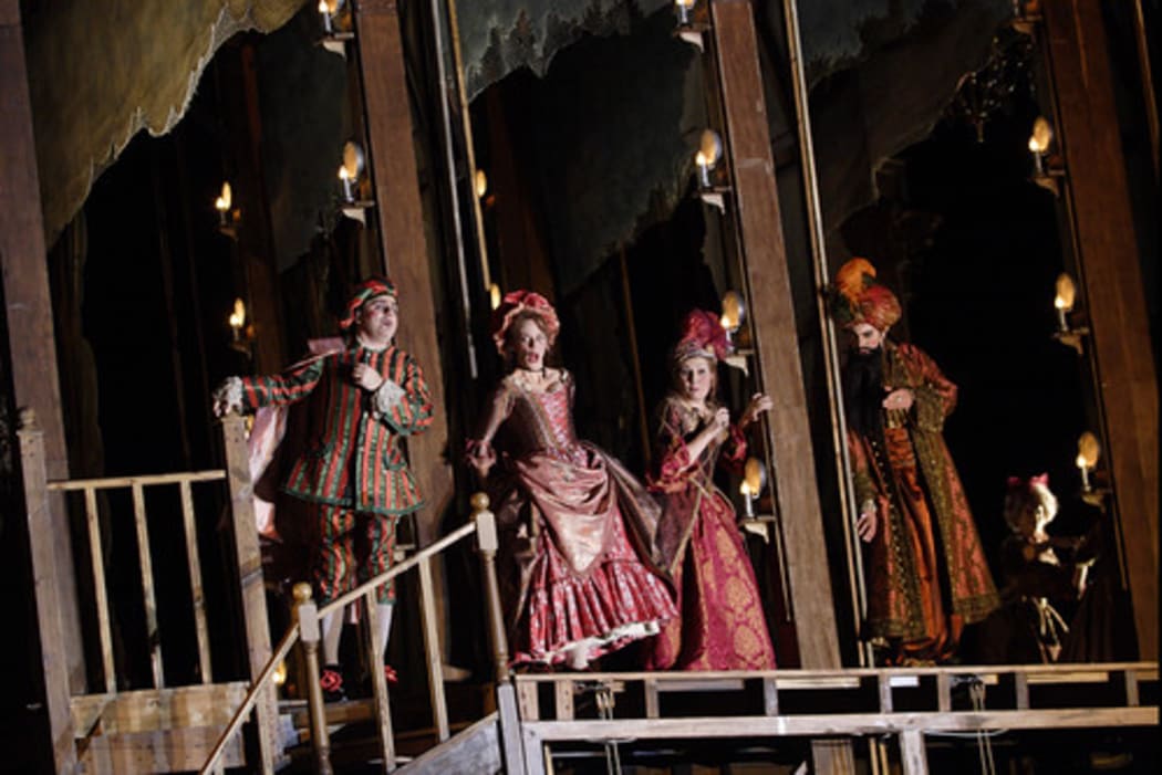 Sarah Castle (2nd from Left) in 'Adriana Lecouvreur' at ROH