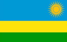 The flag of Rwanda.