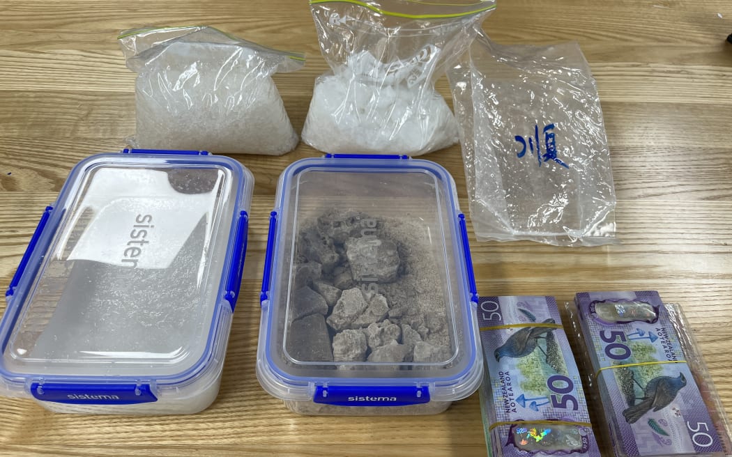 Police seized a number of items yesterday, including 3.5kgs of methamphetamine as part of Operation Chartruese.