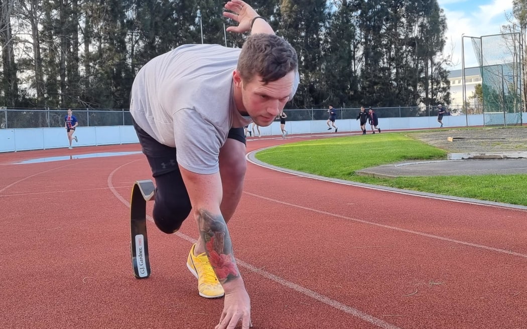 Auckland sprinter Mitch Joynt is on track for the 2024 Paralympics RNZ News