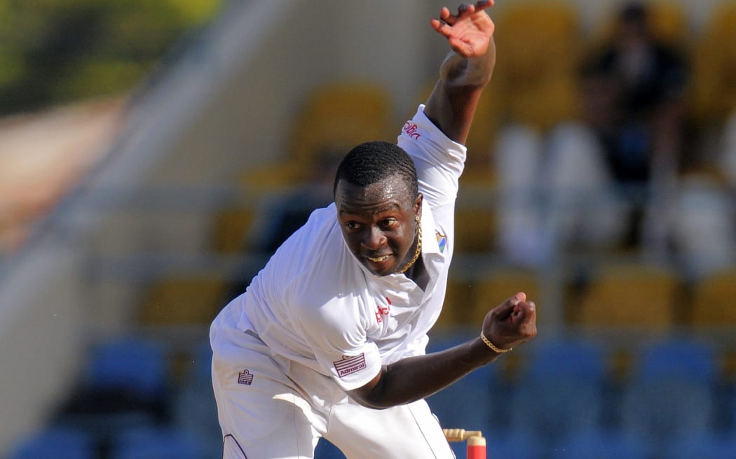 Kemar Roach was the chief destroyer as England were rolled for 77.