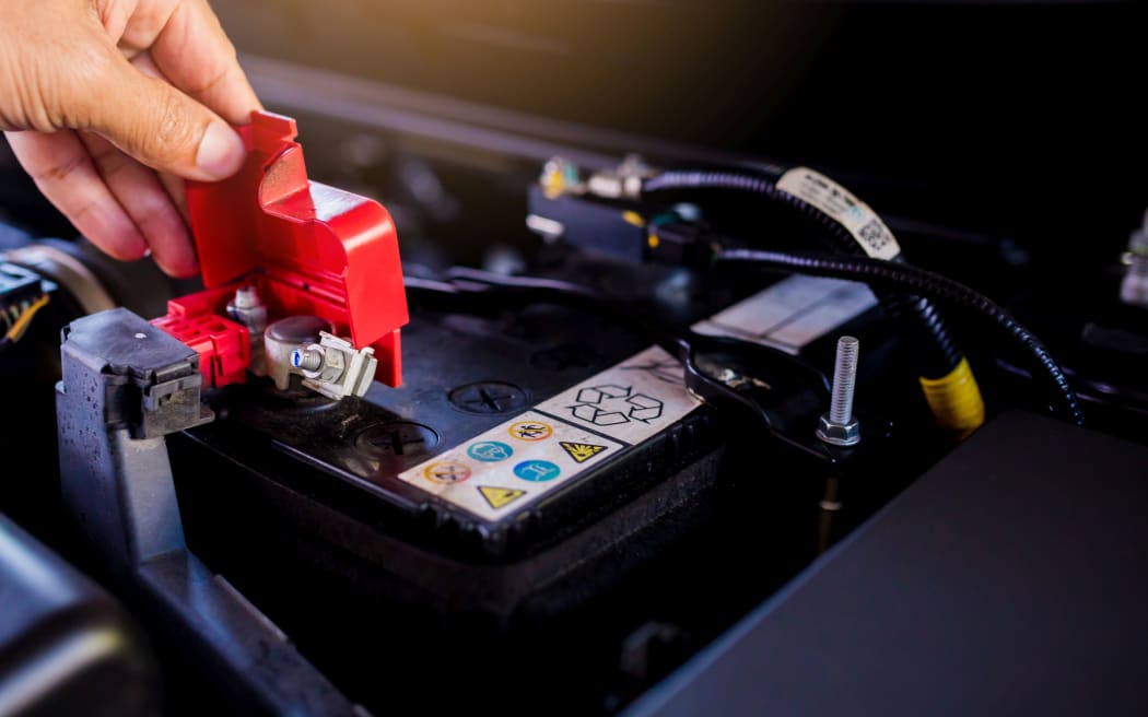 Check and maintenance the battery in car with yourself. Service and maintenance car or vehicle.