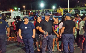 All Blacks arrive in Samoa amid tight security.