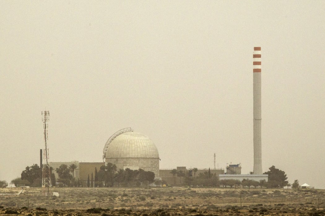 A picture taken on March 8, 2014 show a partial view of the Dimona nuclear power plant in the southern Israeli Negev desert.