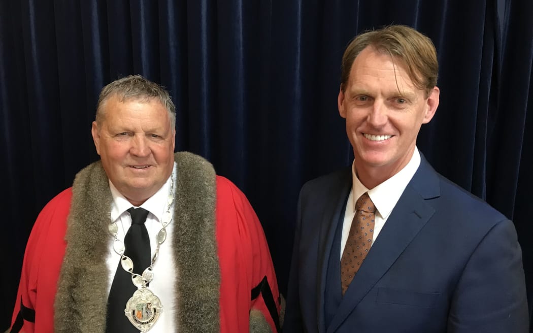 Kaipara Mayor Craig Jepson and Deputy Mayor Jonathan Larsen.