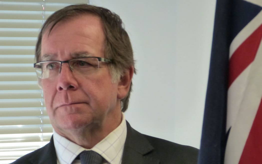New Zealand's Foreign Minister Murray McCully at the opening of Tuvalu's High Commission in Wellington.