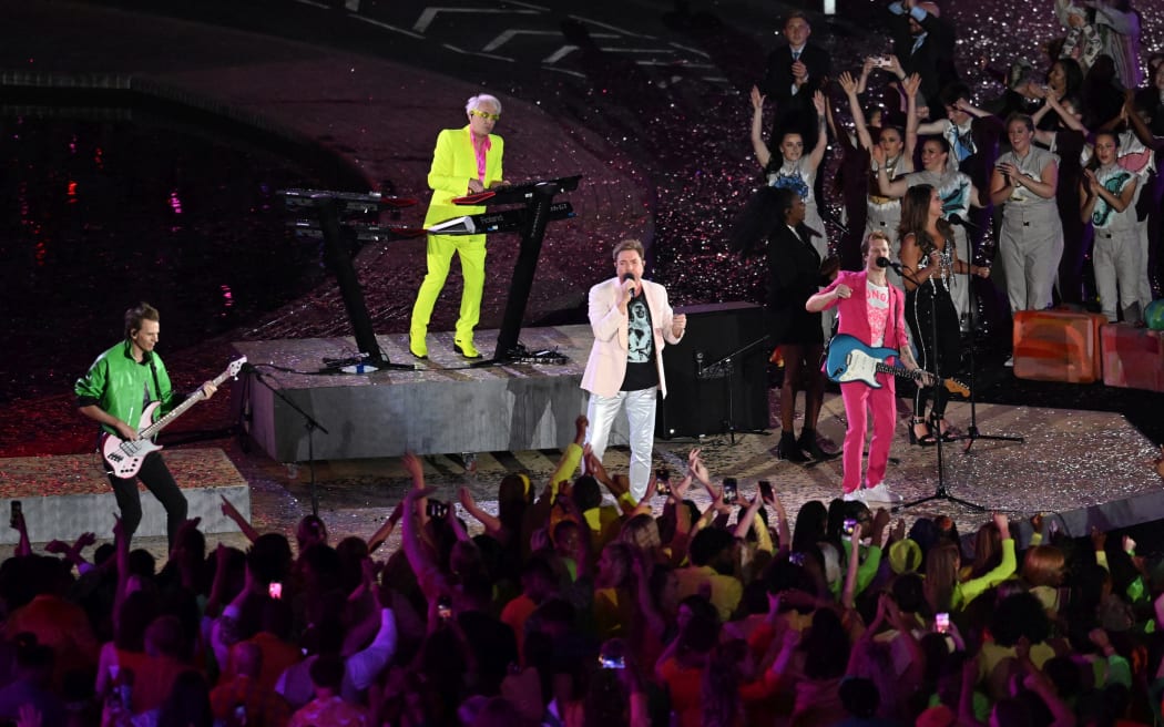 Duran Duran perform during the Opening Ceremony.