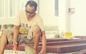 A Filipino construction worker in Guam