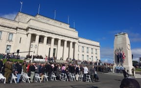 The Anzac civic service in Auckland.