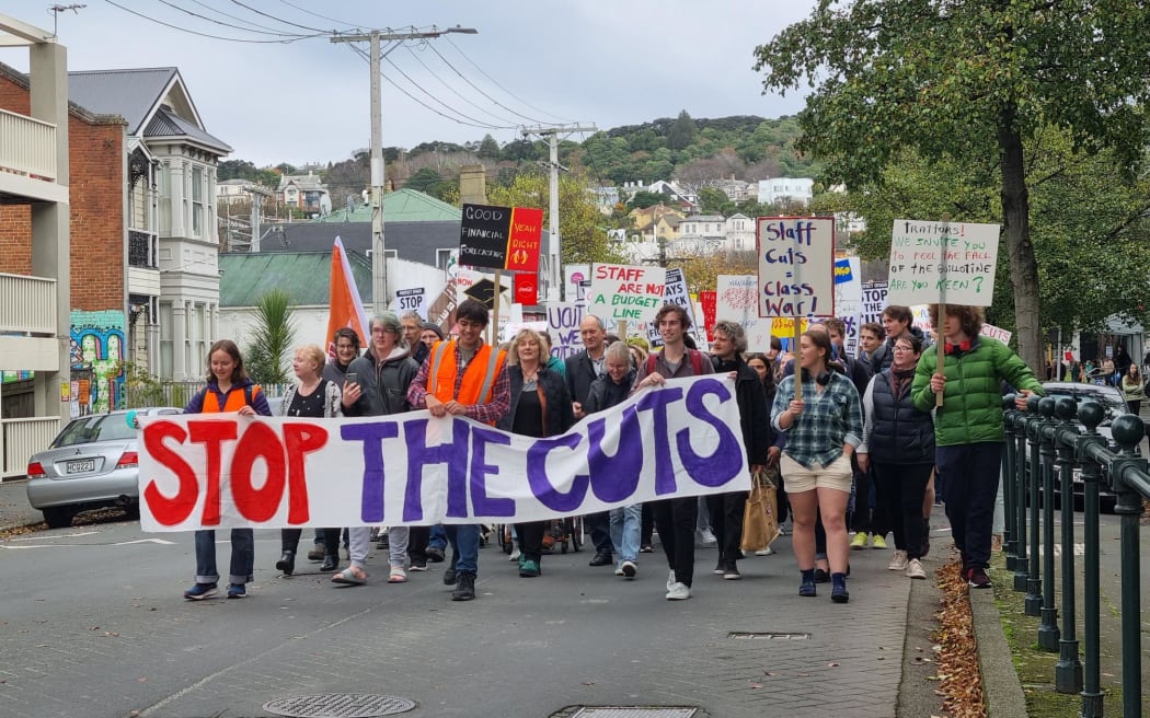 Job cuts protest at Otago University