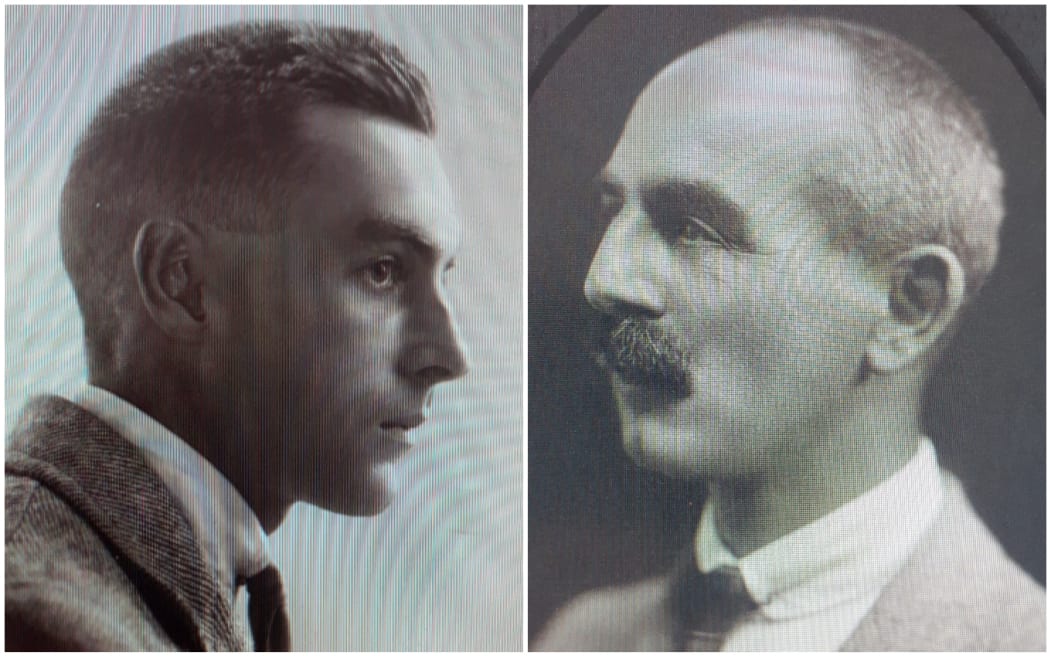 Returned soldier and poet Walter D'Arcy Cresswell (left) was shot by Whanganui mayor Charles Mackay in 1920.