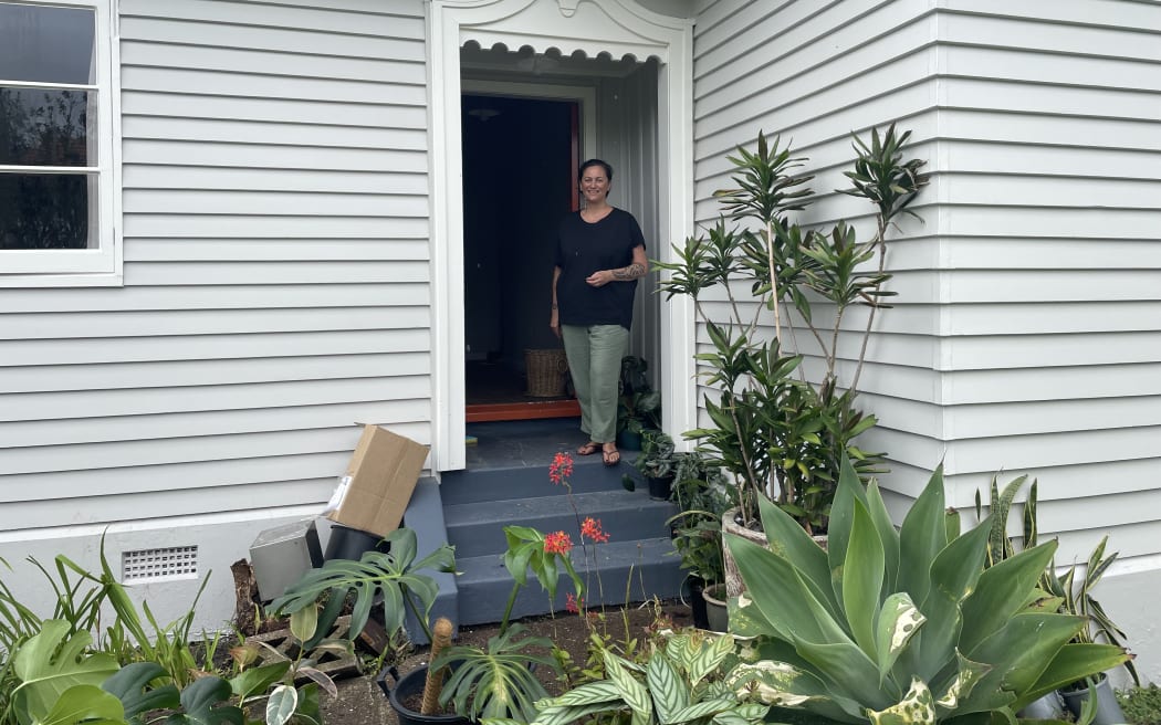 Tash, who has lived in a Kāinga Ora housing development on Tawariki Street for 12 years, hoped her home would not be red-stickered after the Auckland flooding.