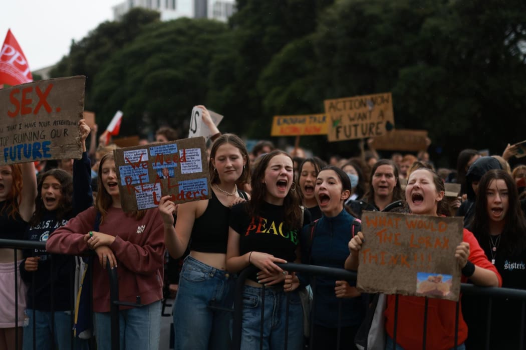 School Strike 4 Climate returns after Covid-19: In photos | RNZ News