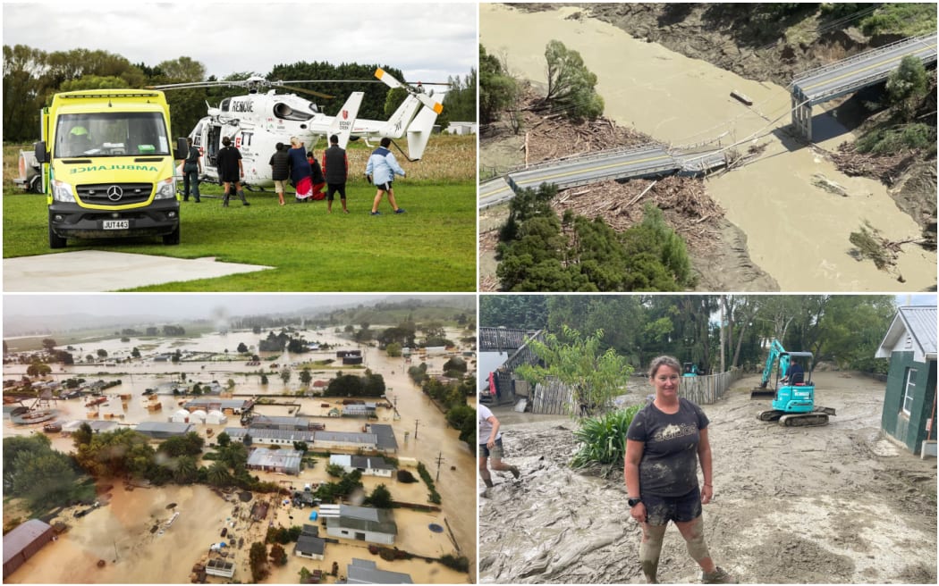 Aftermath of Cyclone Gabrielle in Tairāwhiti and northern Hawke's Bay.