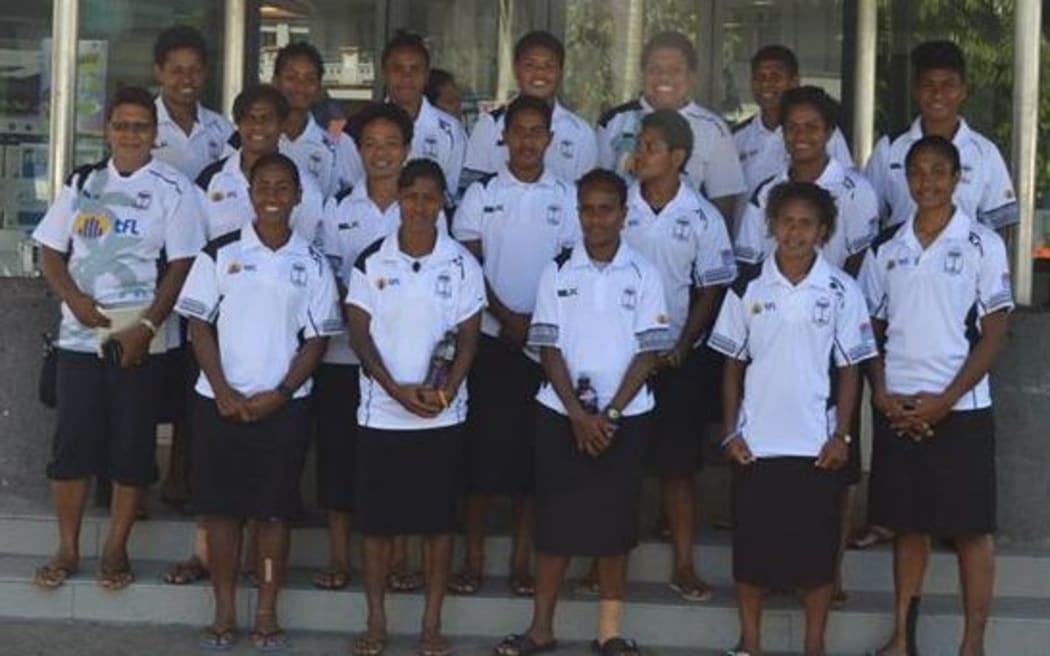 The Fiji women's sevens team that will compete at the Canada Sevens.