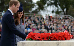 The Duke and Duchess of Cambridge lay a wreath at the Australian War Memorial in Canberra.