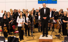 Risingholme Orchestra with conductor Dr Philip Norman.