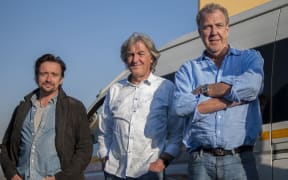 (From left) Former Top Gear hosts Richard Hammond, James May and Jeremy Clarkson.