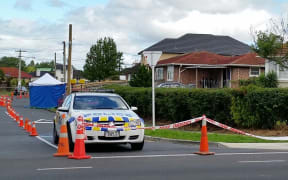 Police are investigating the scene of the incident on Fisher Crescent in Otara.