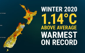 NIWA's infographic showing NZ's warmest winter on record.