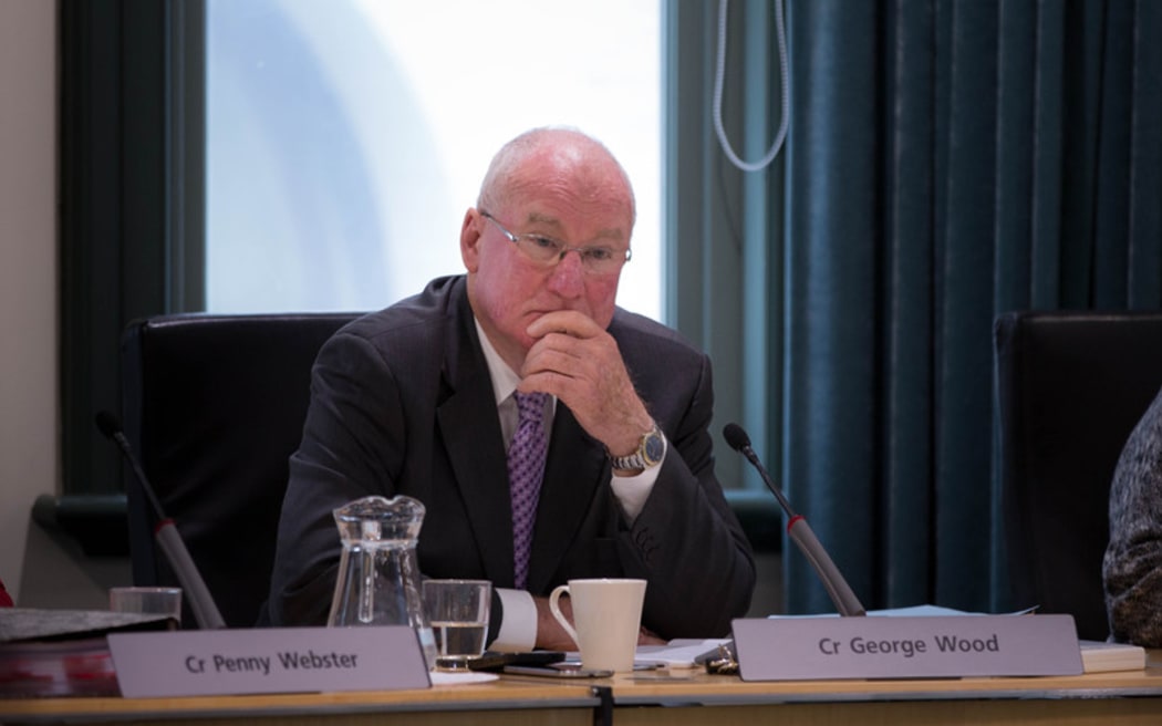 George Wood at a Council meeting about the Unitary Plan. 10 August 2016.